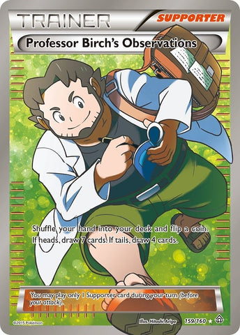 Image for Professor Birch's Observations (159 Full Art) (159/160) [XY - Primal Clash]