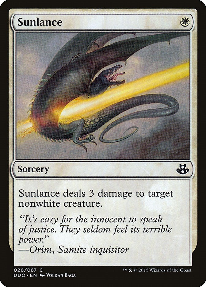 Image for Sunlance (26) [Duel Decks: Elspeth vs. Kiora]