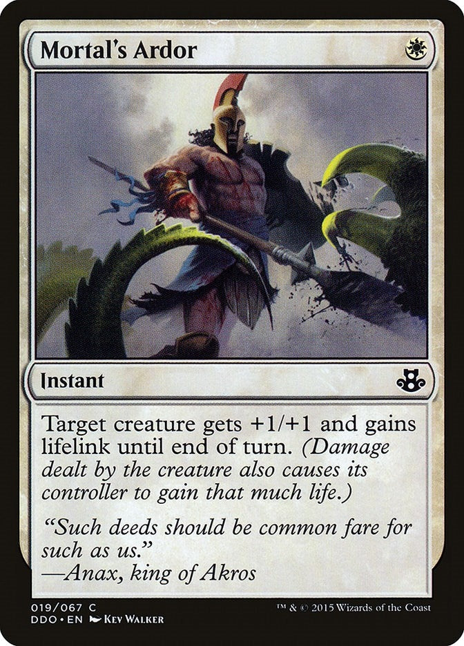 Image for Mortal's Ardor (19) [Duel Decks: Elspeth vs. Kiora]