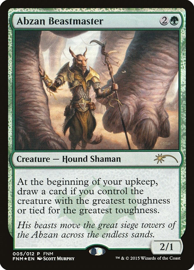 Image for Abzan Beastmaster (5) [FNM Promos]