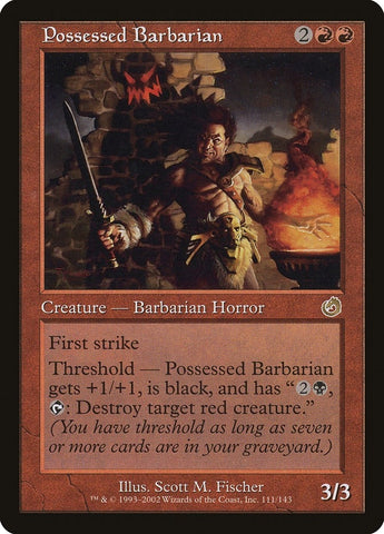 Image for Possessed Barbarian (111) - Magic: The Gathering