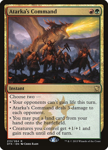 Image for Atarka's Command (213) [Dragons of Tarkir]