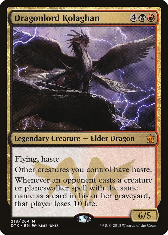 Image for Dragonlord Kolaghan (218) [Dragons of Tarkir]