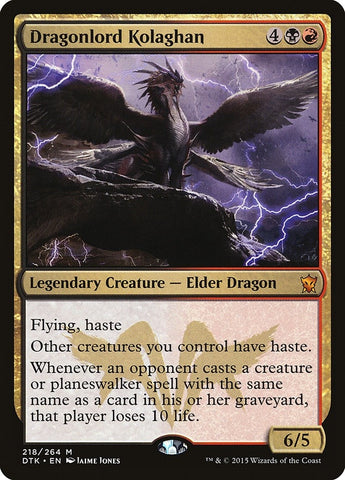 Image for Dragonlord Kolaghan (218) [Dragons of Tarkir]