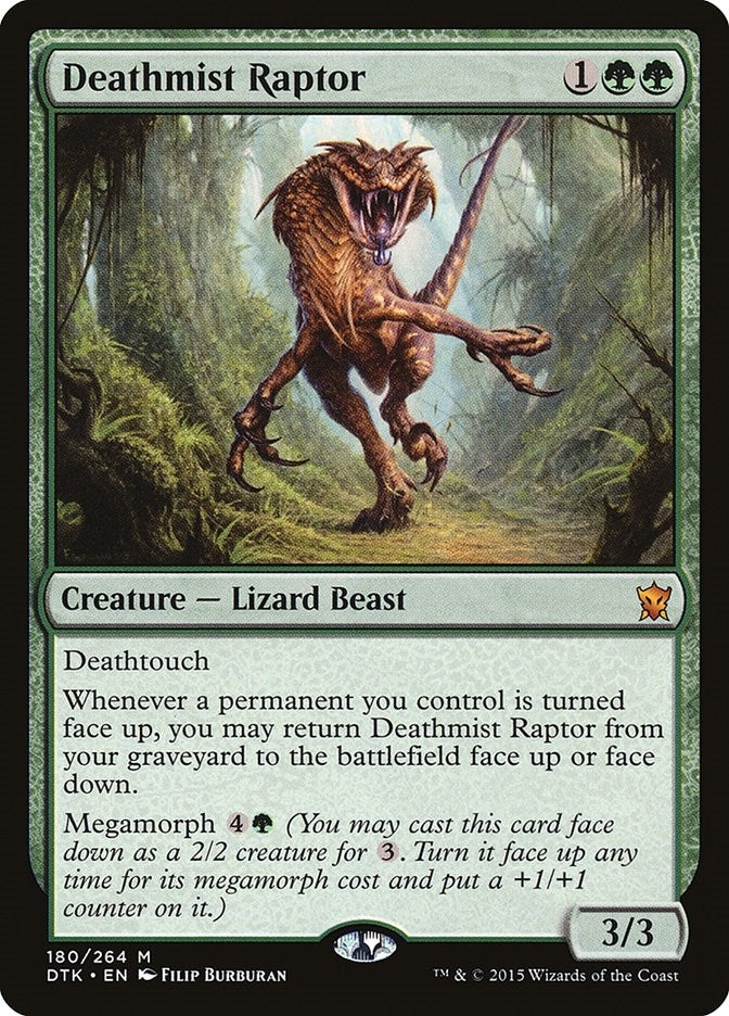 Image for Deathmist Raptor (180) [Dragons of Tarkir]