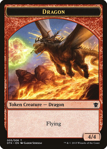 Image for Dragon Token (5) [Dragons of Tarkir]