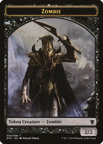 Image for Zombie Token (3) [Dragons of Tarkir]