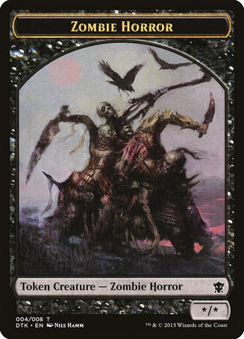 Image for Zombie Horror Token (4) [Dragons of Tarkir]