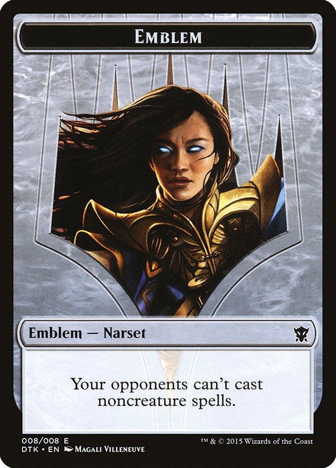 Image for Emblem - Narset Transcendent (8) [Dragons of Tarkir]