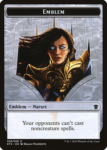 Image for Emblem - Narset Transcendent (8) [Dragons of Tarkir]