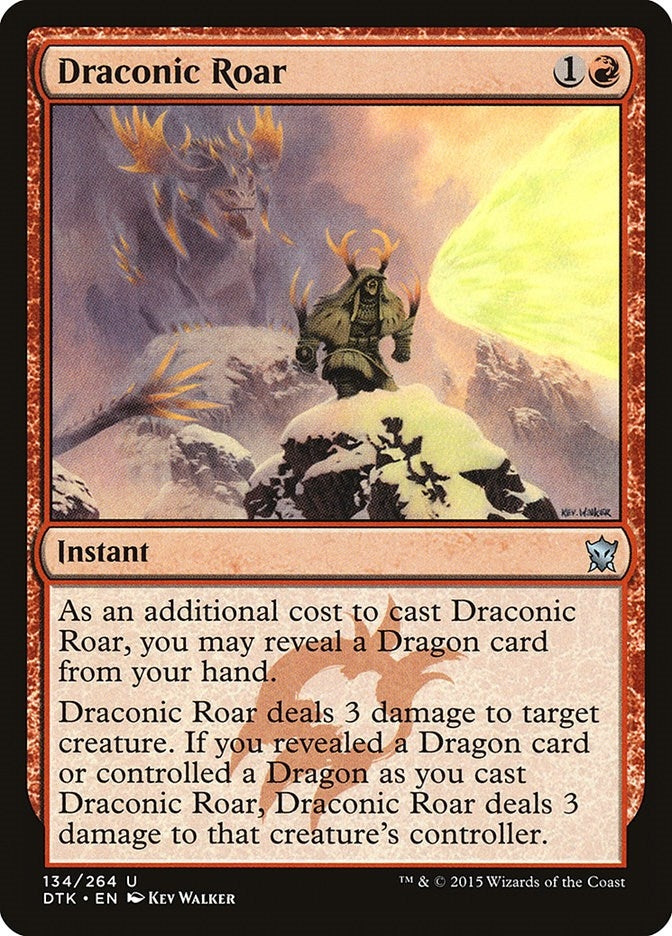 Image for Draconic Roar (134) [Dragons of Tarkir]