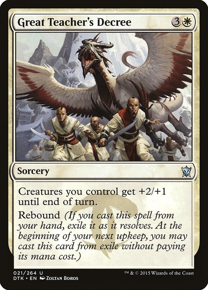 Image for Great Teacher's Decree (21) [Dragons of Tarkir]