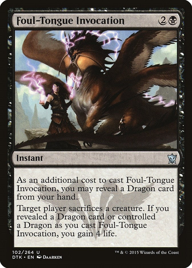 Image for Foul-Tongue Invocation (102) [Dragons of Tarkir]