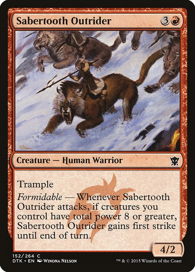 Image for Sabertooth Outrider (152) [Dragons of Tarkir]