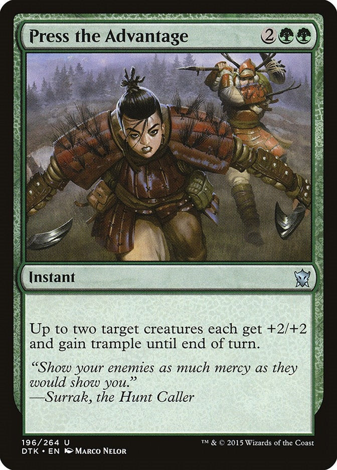 Image for Press the Advantage (196) [Dragons of Tarkir]