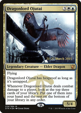 Image for Dragonlord Ojutai (219) [Prerelease Cards]