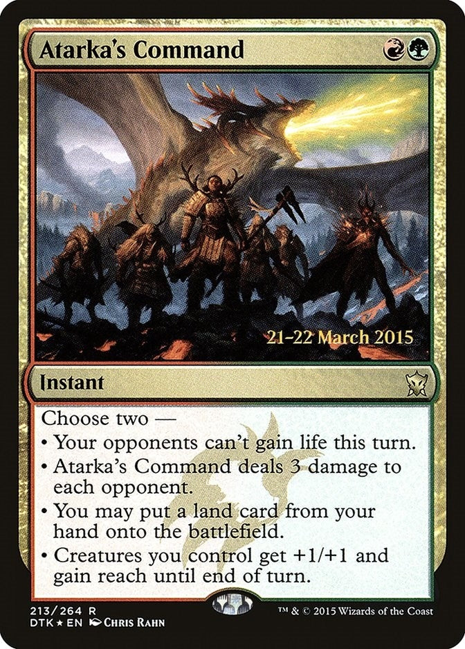 Image for Atarka's Command (213) [Prerelease Cards]