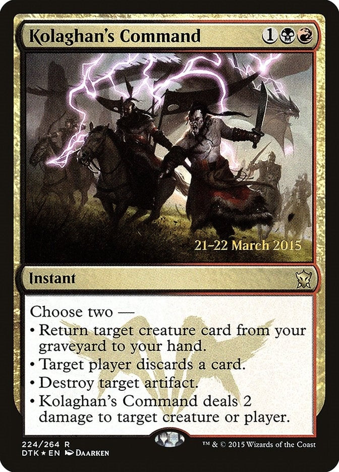 Image for Kolaghan's Command (224) [Prerelease Cards]