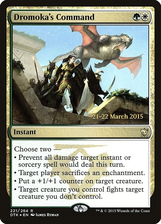 Image for Dromoka's Command (221) [Prerelease Cards]