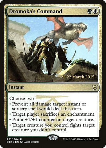 Image for Dromoka's Command (221) [Prerelease Cards]