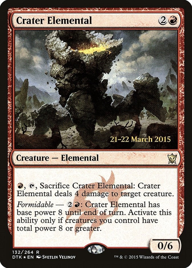 Image for Crater Elemental (132) [Prerelease Cards]
