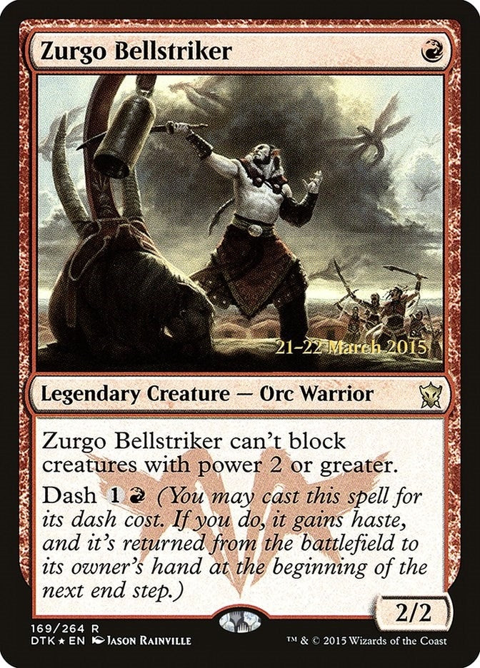 Image for Zurgo Bellstriker (169) [Prerelease Cards]