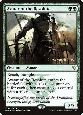 Image for Avatar of the Resolute (175) [Prerelease Cards]