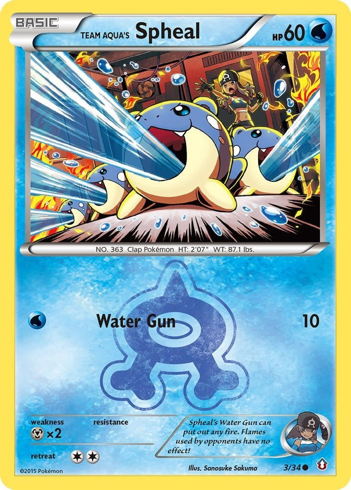Image for Team Aqua's Spheal (3/34) [Double Crisis]
