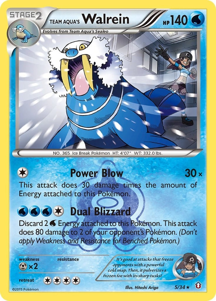 Image for Team Aqua's Walrein (5/34) [Double Crisis]