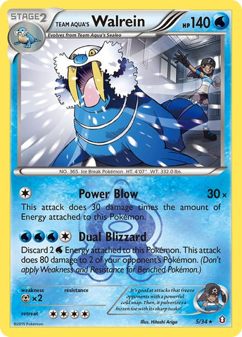 Image for Team Aqua's Walrein (5/34) [Double Crisis]