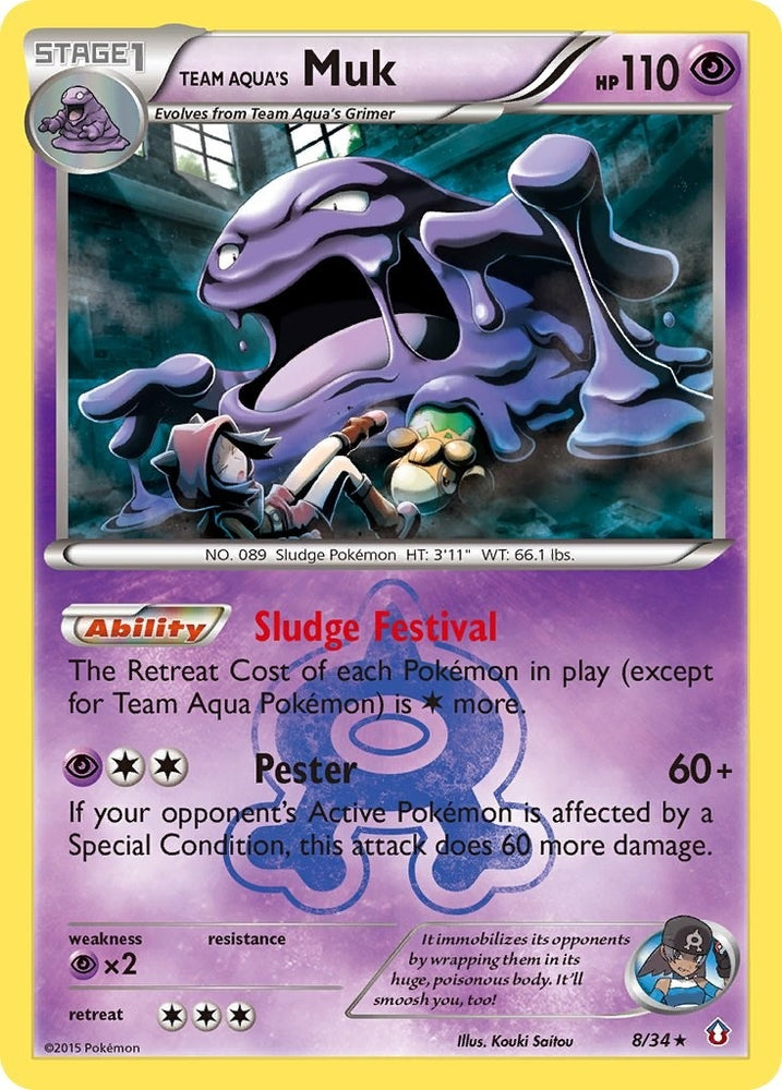 Image for Team Aqua's Muk (8/34) [Double Crisis]