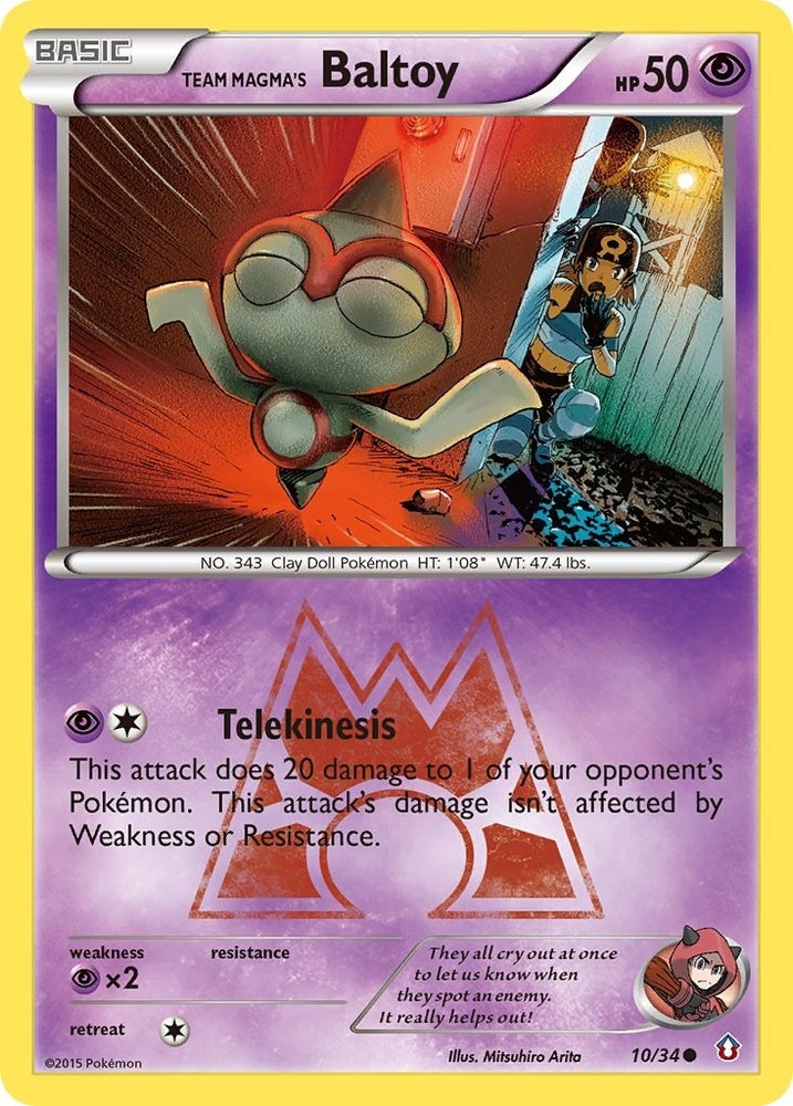 Image for Team Magma's Baltoy (10/34) [Double Crisis]