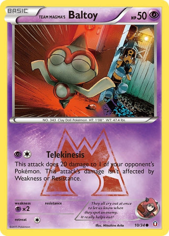 Image for Team Magma's Baltoy (10/34) [Double Crisis]