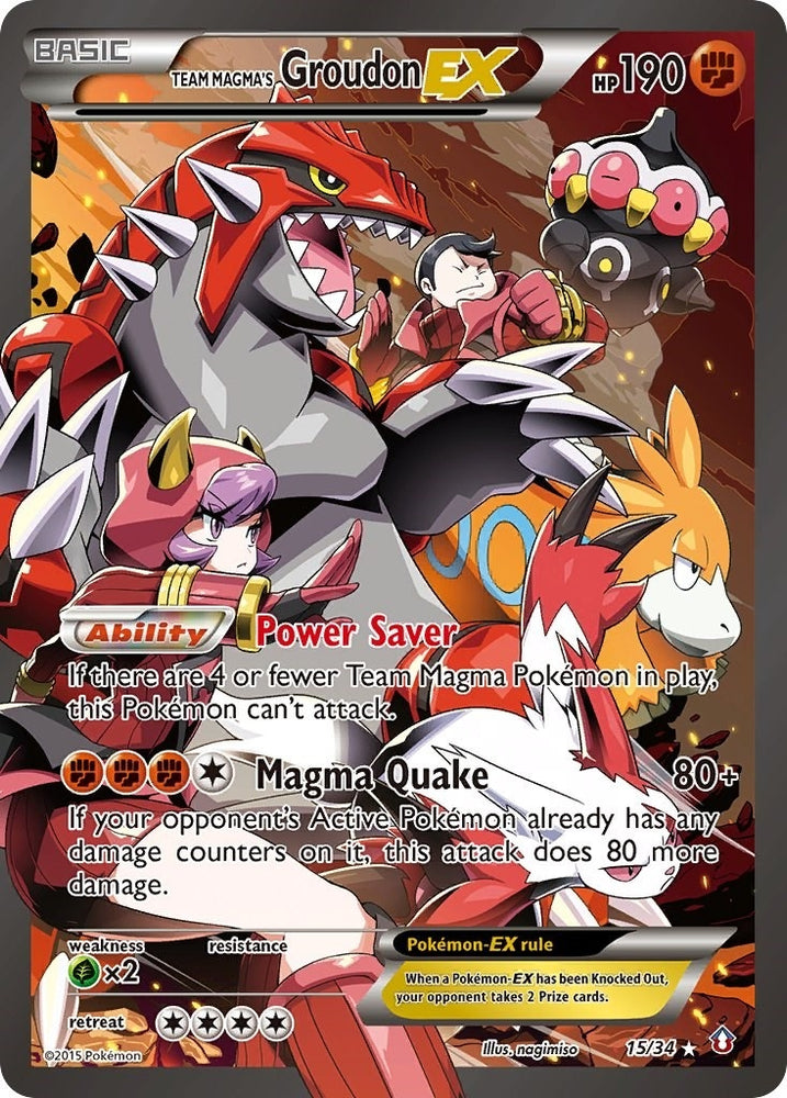 Image for Team Magma's Groudon EX (15/34) [Double Crisis]