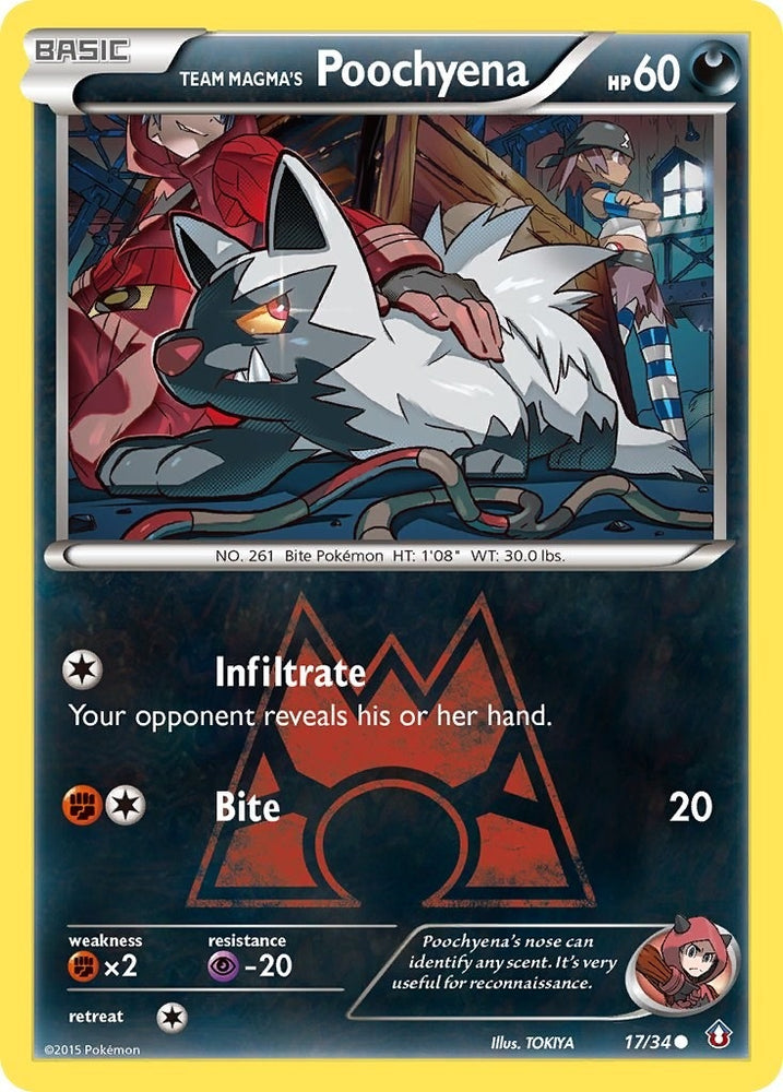 Image for Team Magma's Poochyena (17/34) [Double Crisis]