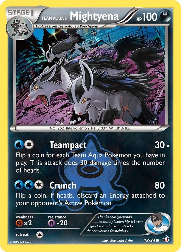 Image for Team Aqua's Mightyena (18/34) [Double Crisis]