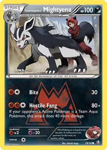 Image for Team Magma's Mightyena (19/34) [Double Crisis]