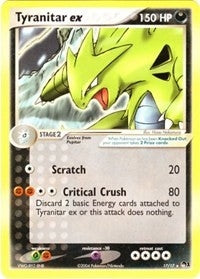 Image for Tyranitar ex (Non-Holo) (017/017) [POP Series 1]