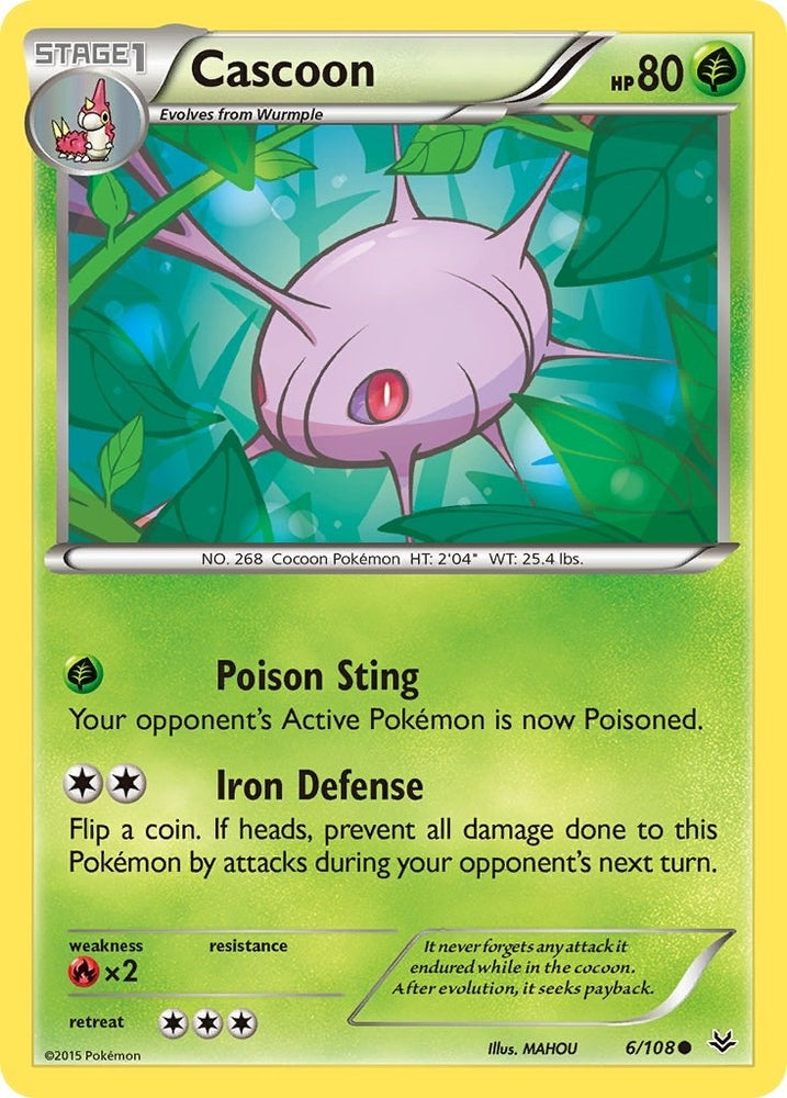 Image for Cascoon (6/108) [XY - Roaring Skies]
