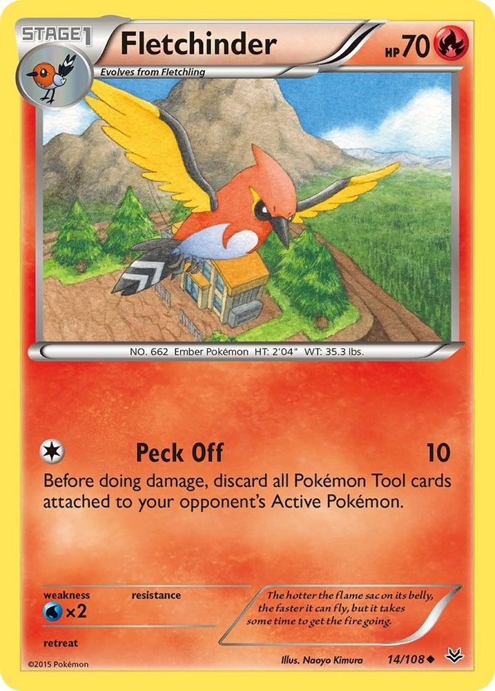 Image for Fletchinder (14/108) [XY - Roaring Skies]