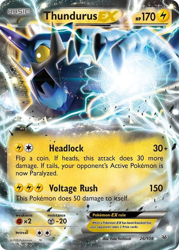 Image for Thundurus EX (26/108) [XY - Roaring Skies]