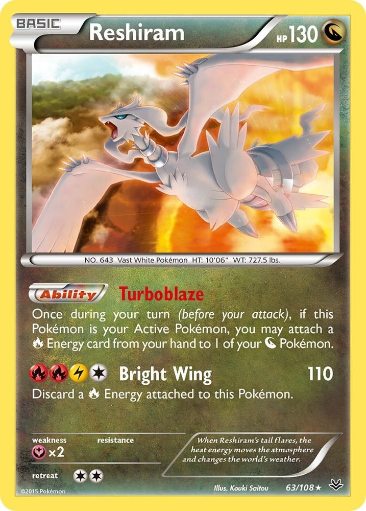 Image for Reshiram (63/108) [XY - Roaring Skies]
