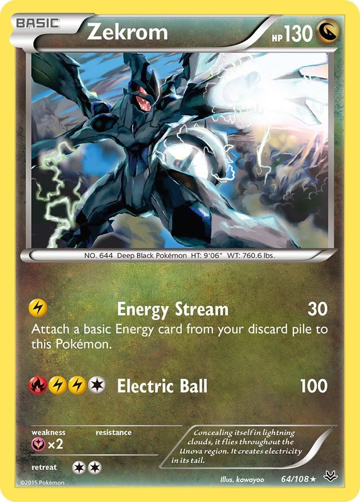 Image for Zekrom (64/108) [XY - Roaring Skies]