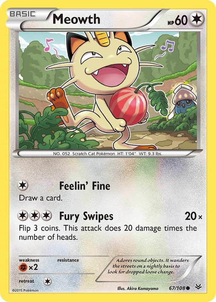 Image for Meowth (67/108) [XY - Roaring Skies]