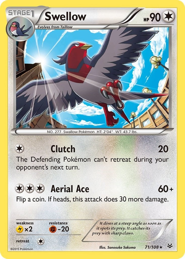 Image for Swellow (71) (71/108) [XY - Roaring Skies]