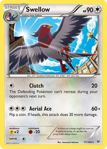 Image for Swellow (71) (71/108) - Pokemon