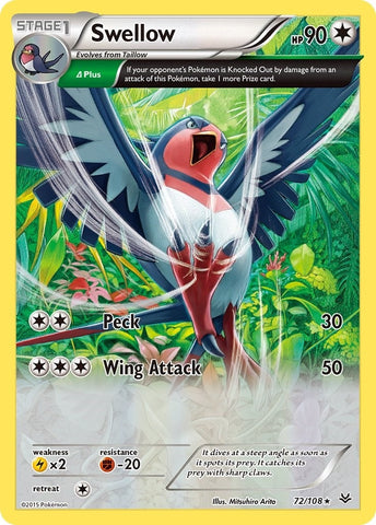 Image for Swellow (72 Delta) (72/108) [XY - Roaring Skies]