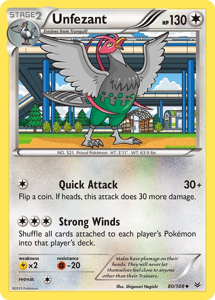 Image for Unfezant (80) (80/108) [XY - Roaring Skies]