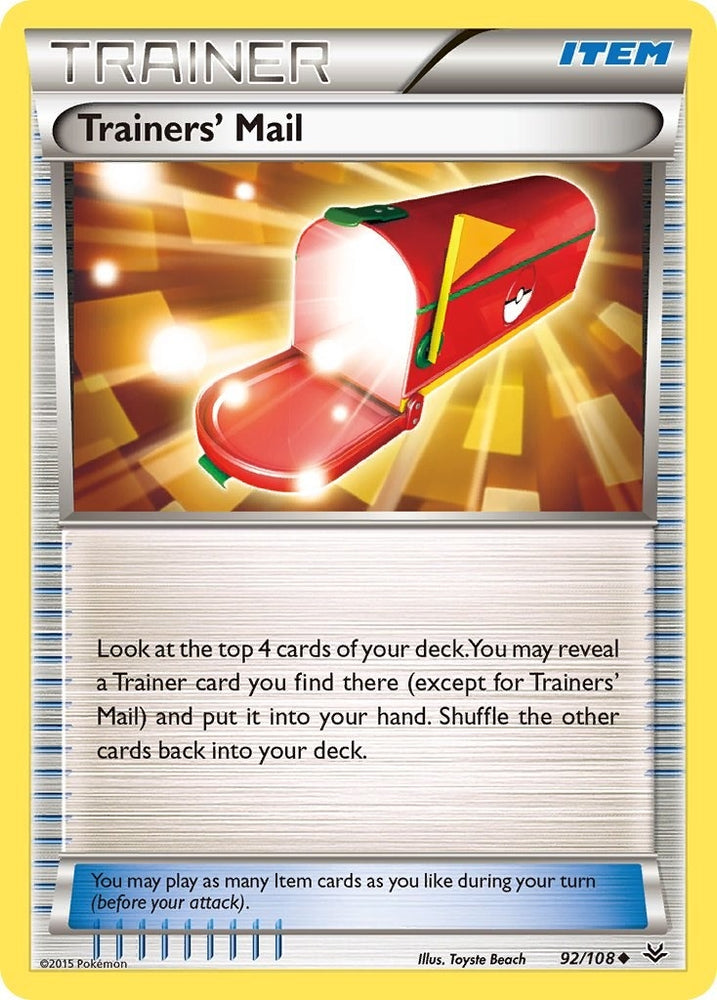Image for Trainers' Mail (92/108) [XY - Roaring Skies]