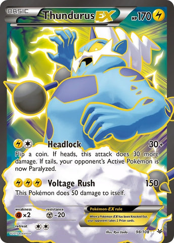 Image for Thundurus EX (98 Full Art) (98/108) - Pokemon